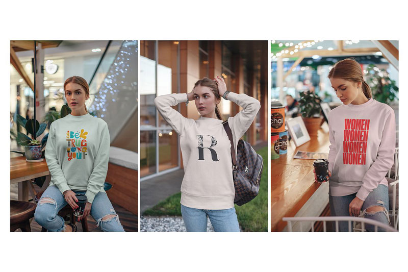 Sweatshirt Mock Up Street Fashion 4