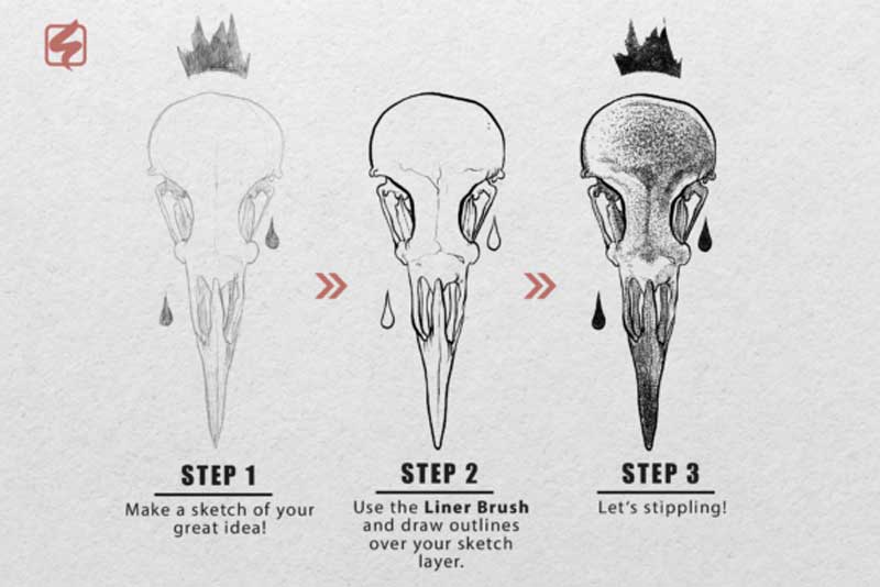 22 Procreate Brushes - Stipple Shading 22 Procreate Brushes - Stipple Shading