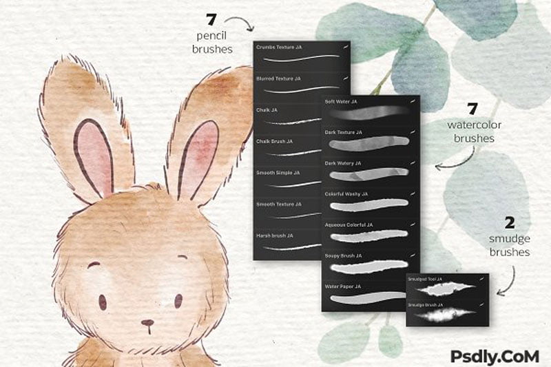 Watercolor&Pencil Procreate Brushes 4981247 Watercolor&Pencil Procreate Brushes 4981247