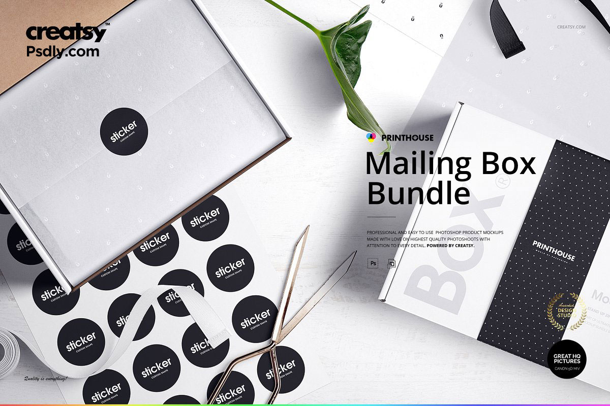 Mailing Box Mockup Bundle 4036528