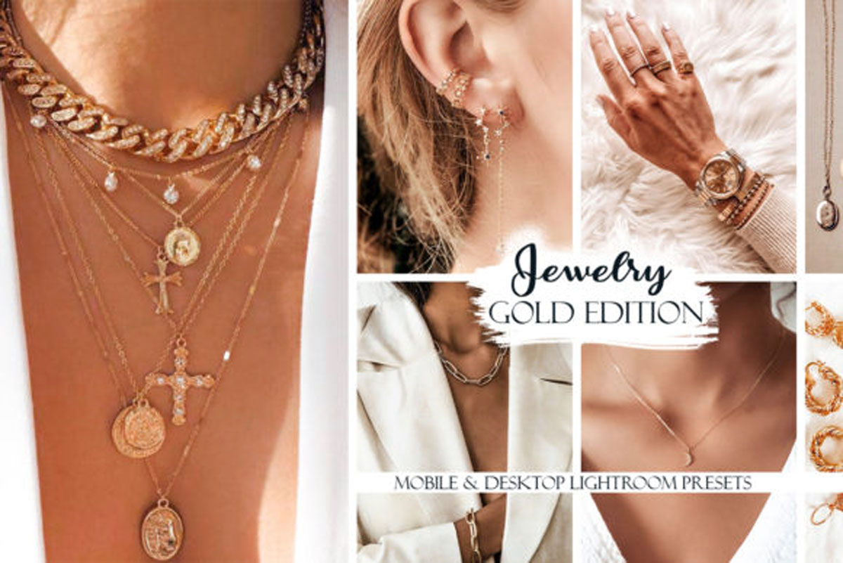 Jewelry Lightroom Presets. Gold Edition