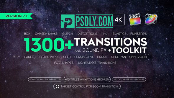 Videohive Transitions and Sound FX + Bonus 21589524