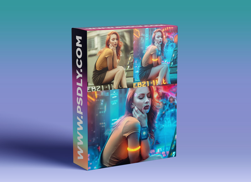 PSDBOX – Cyberpunk – Colorful Manipulation