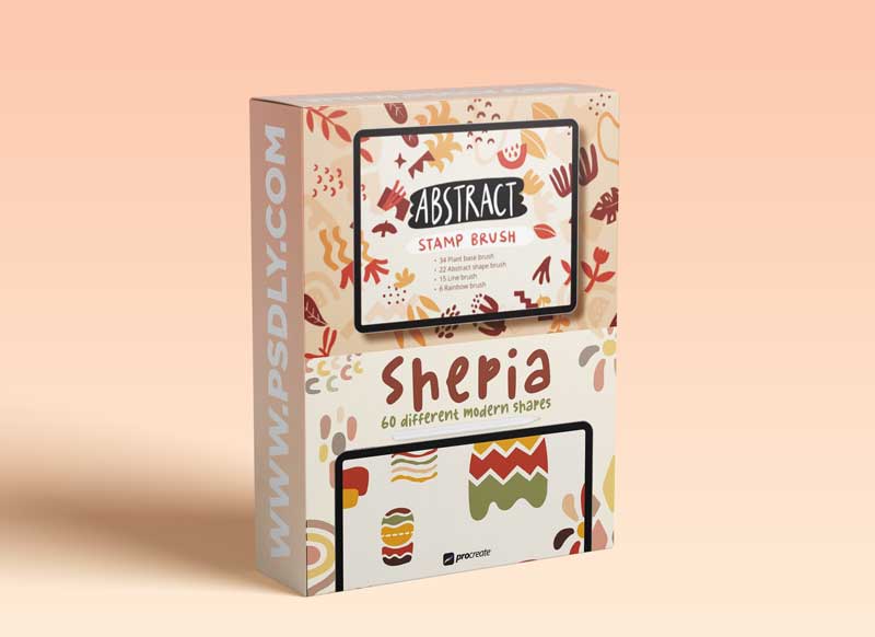 Procreate Abstract Shape Stamp Brushset