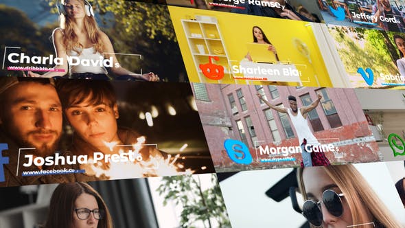 Videohive Lower Thirds Social Media 32581637