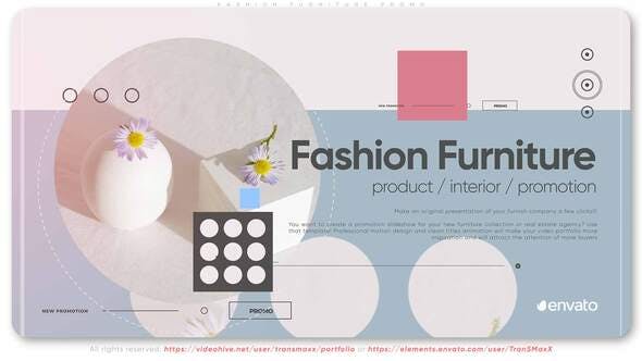 Videohive Fashion Furniture Promo 32461446