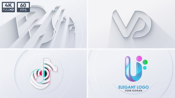 Videohive Neumorphism Clean 3D Logo 32593199