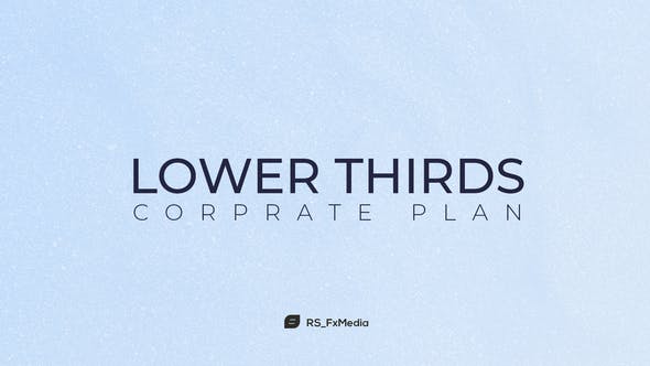 Videohive Lower Thirds Corporate Plan 31801141