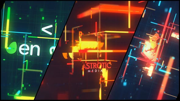 Videohive Retro Technology Glitch Logo 32583566