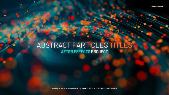 Videohive Abstract Particles Titles 31275716