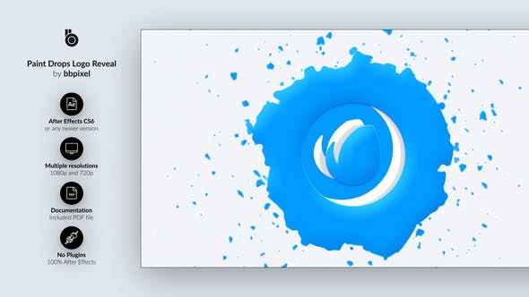 Videohive Paint Drop Logo Reveal 30948454