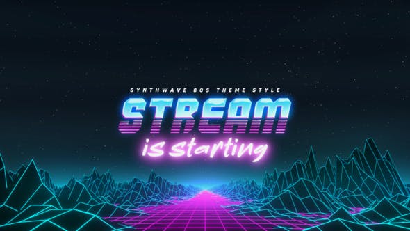 Videohive Synthwave 80s Streamer Package 32351446