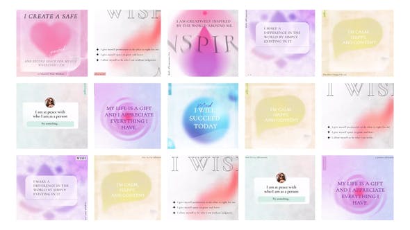 Videohive Affirmations phrases post instagram 32527105