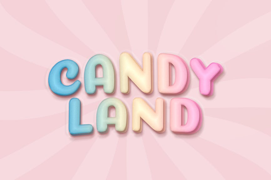 Sugar candy logo mockup