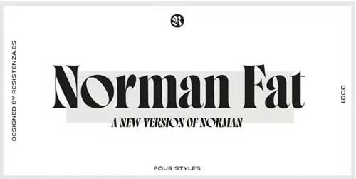 Norman Fat Font Family