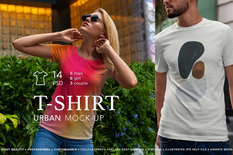 T-Shirt Mock-Up Urban Style vol.3