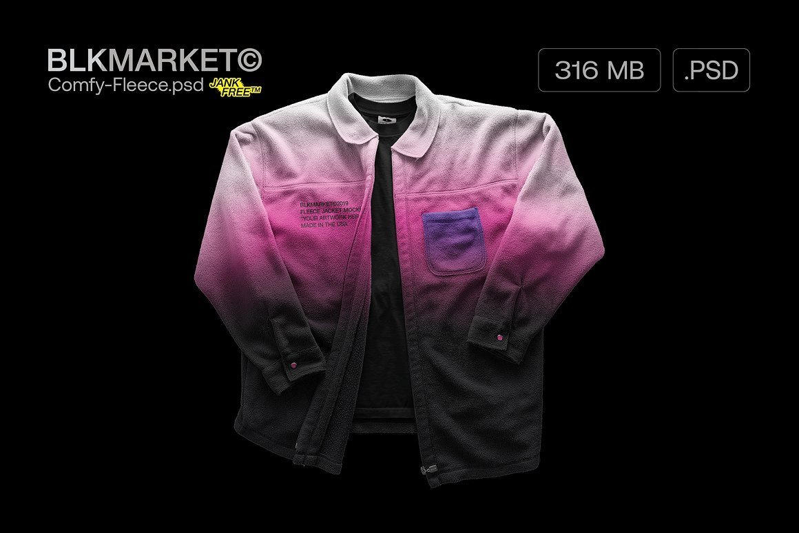 CreativeMarket - Comfy-Fleece.psd - Streetwear Mockup 5755627