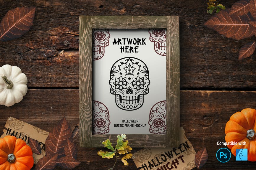 Halloween Frame Mockup