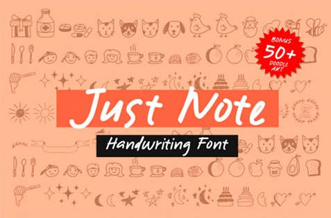Just Note Font Free Download