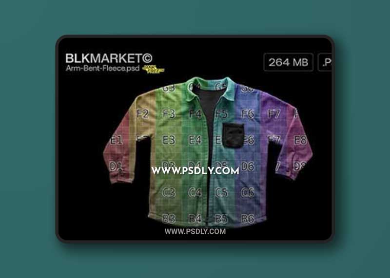 CreativeMarket - Arm-Bent-Fleece.psd - Streetwear 5755626