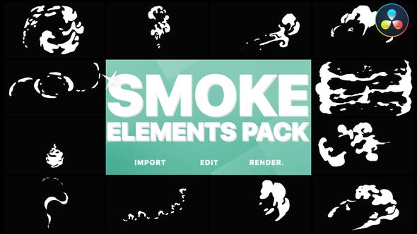 Videohive - Hand Drawn Smoke | DaVinci Resolve - 33316078