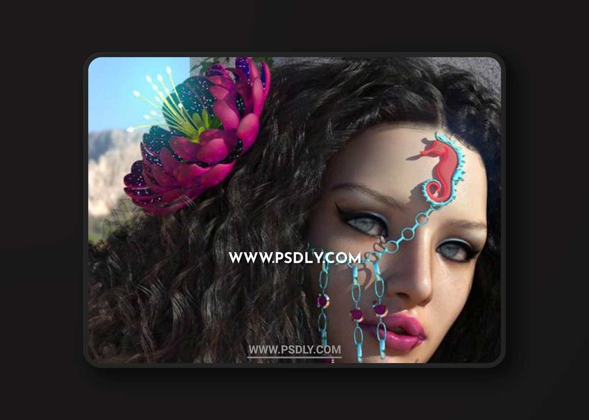 Flower Of Atlantis Outfit For Genesis 8 Female(s) 3D Models