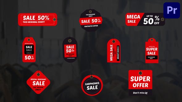 Videohive - Discount Sale Titles | Premiere Pro MOGRT - 33679306