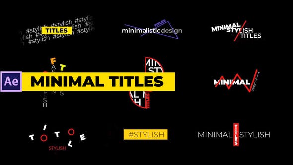 Videohive Minimal Titles 33987935