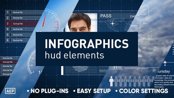 Videohive Infographics hud elements 19724786