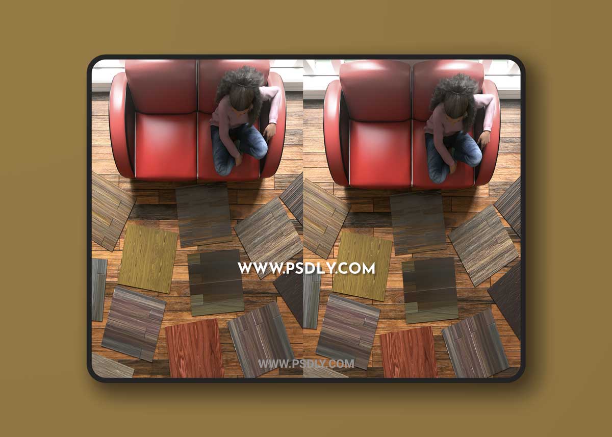 Laminated Wood Floors Iray Shaders 3D Model