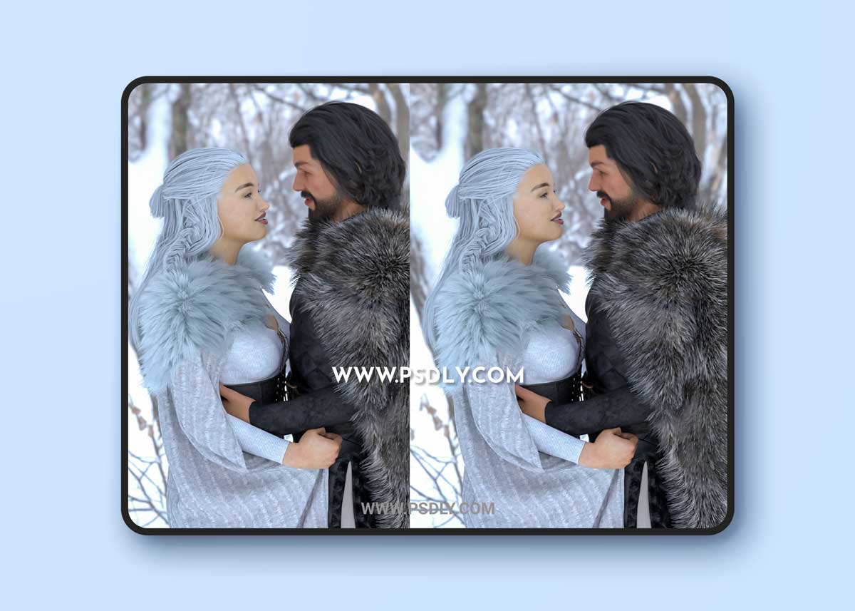 dForce Classic Fur Cape and Textures Bundle