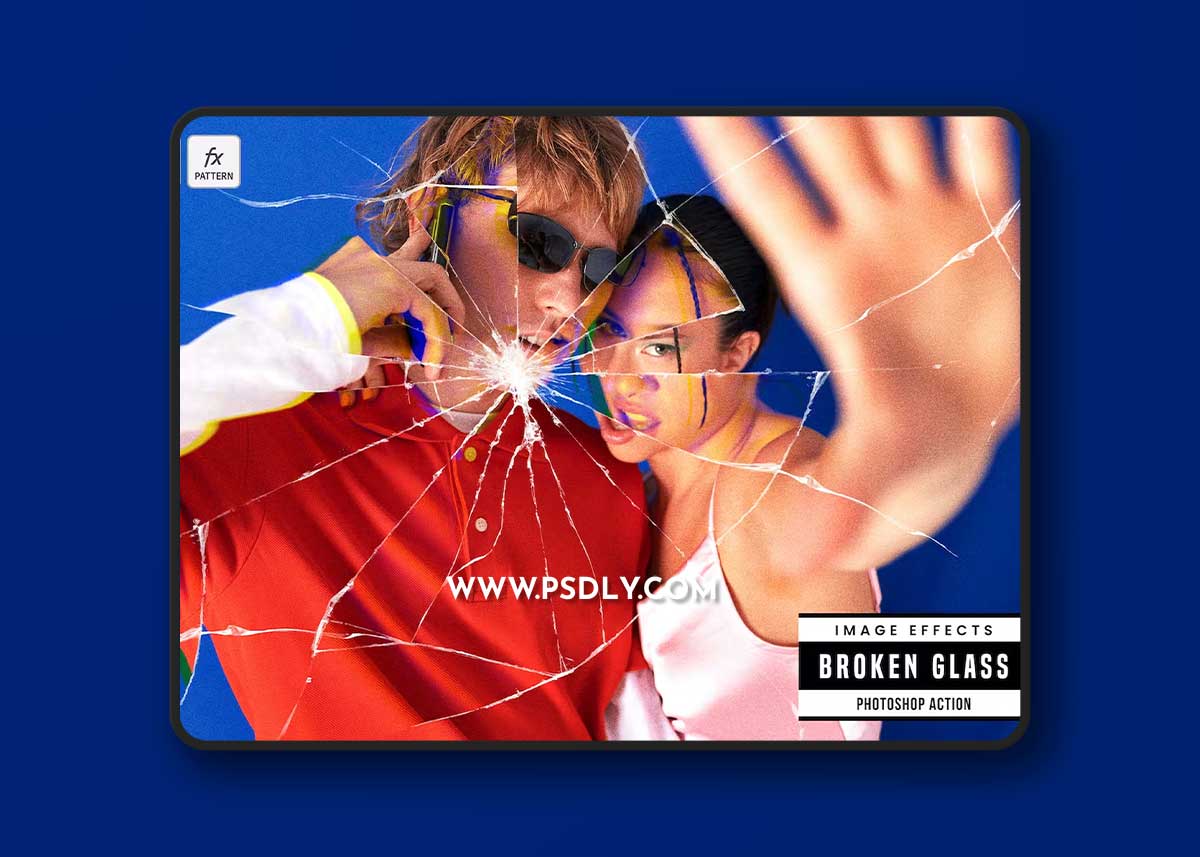 Broken Glass Effect Portrait Q7P3L9Y