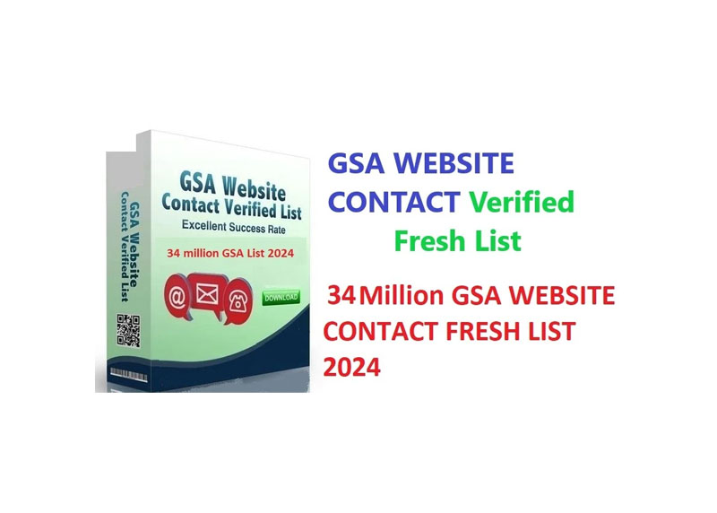 GSA WEBSITE CONTACT Verified Fresh List 34 Million 2024