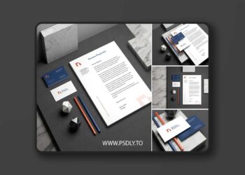 Stationery Branding Mockup ZX9T5PH