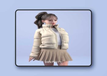 dForce HnC24 Basic Padded Jacket and Vest for Genesis 9