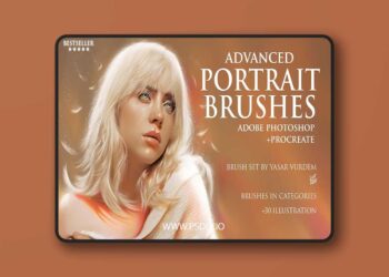 Advanced Portrait Brushes for Photoshop and Procreate