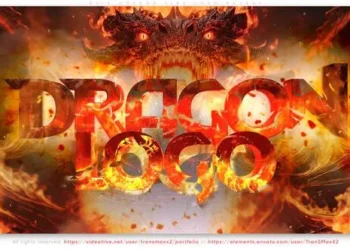 Videohive Epic Dragon Fire Logo Reveal 61228386