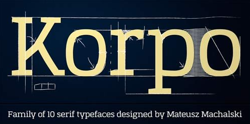 Korpo Serif Font Family 10xOTF 1 Korpo Serif Font Family