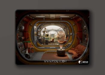 Retro Sci-Fi Research Cabin Environment (5.7)