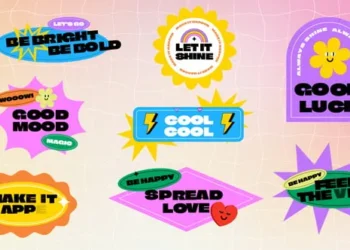 Videohive Retro Fun Creative Trendy Y2K Titles Pack 61052695