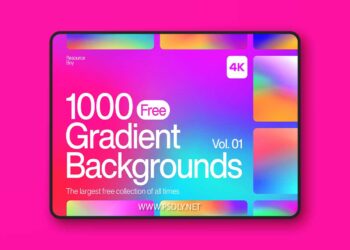 1000 Color Gradient Backgrounds