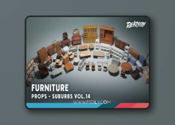 Suburbs VOL.14 - Furniture (Nanite and Low Poly [5.2 – 5.7]