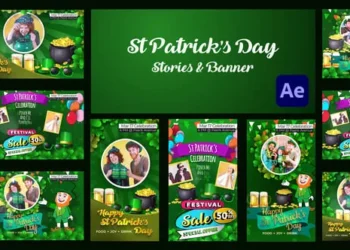 Videohive St Patricks day Stories and Banner 62273000