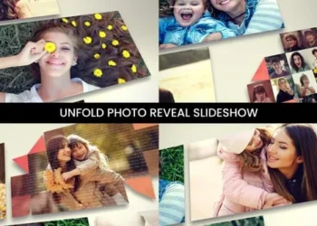 Videohive Unfold Photo Reveal Slideshow 62223022
