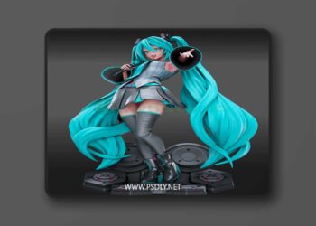 Gr8Tech – Vocaloid – Hatsune Miku V6 – 3D Print Model