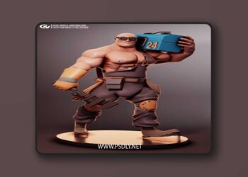 Gray World Corporation – Buff Egineer – Team Fortress 2 – 3D Print Model STL
