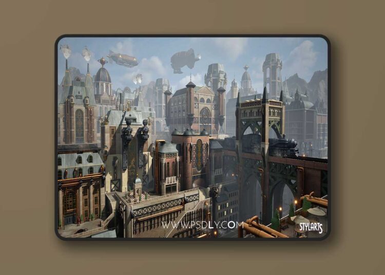 Stylized Steampunk City (5.2 – 5.7) for Unreal Engine 1 Stylized Steampunk City (5.2 – 5.7)