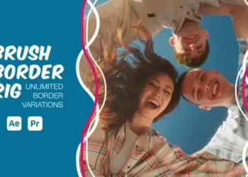 Videohive Animated Brush Border Rig for After Effect Premiere Pro 62543157