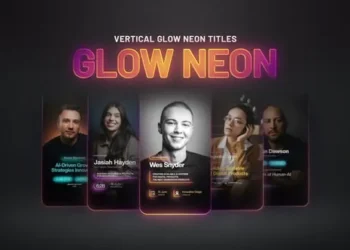 Videohive Vertical Neon Speaker Titles 62526713